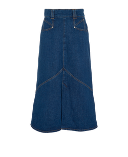 Isabel Marant Midi Skirt, Cotton, Blue, UK10, 2*