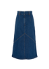 Isabel Marant Midi Skirt, &pound;90, Clothing, Blue, Cotton, Back view