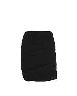 Isabel Marant Zipped Cocoon Skirt, Cotton, Black, UK 10