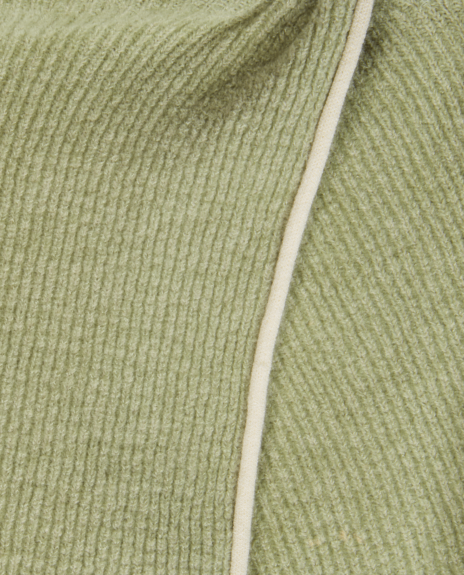 Jacquemus Ribbed Mini Skirt, &pound;60, Clothing, Green, Cotton, Other view