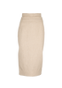 Jacquemus L'Annee 97 Pencil Skirt, &pound;60, Clothing, Beige, Linen/Viscose, Front view