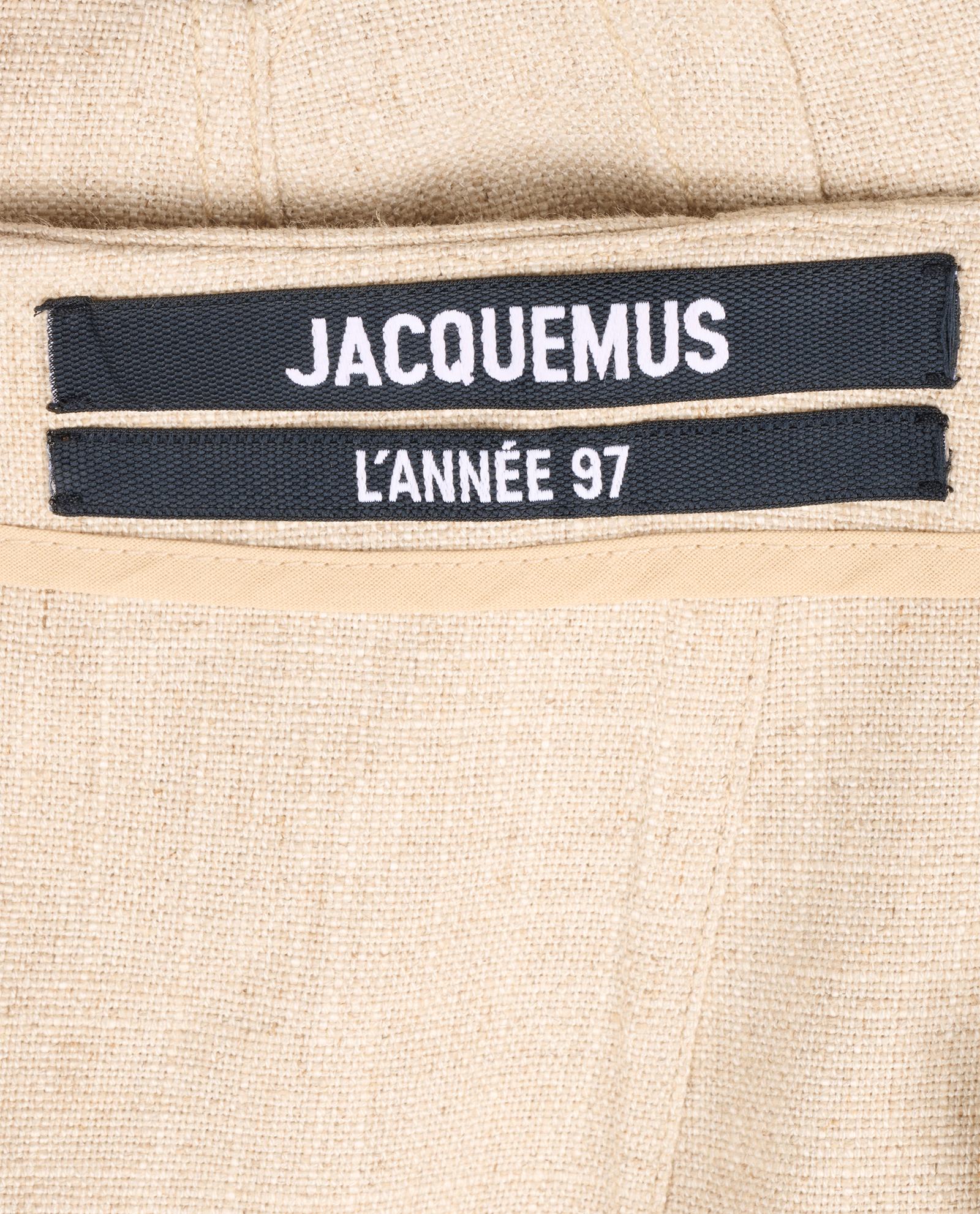Jacquemus L'Annee 97 Pencil Skirt, &pound;60, Clothing, Beige, Linen/Viscose, Other view