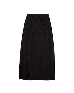 Jil Sander Midi Skirt, Wool, Black, UK 4