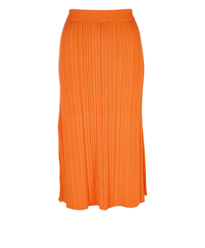 Joseph Ribbed Stretch-Knit Midi Skirt, front view