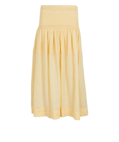 Joseph Senzo Skirt, &pound;70, Clothing, Yellow, Linen, Front view