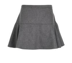 Joseph Mini Skirt, Wool, Grey, UK14, 2*