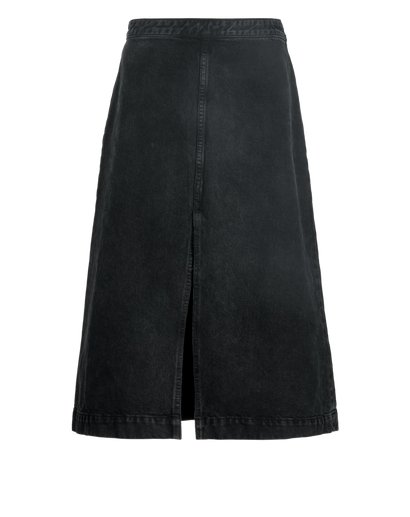 Khaite Denim Midi Skirt, front view