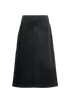 Khaite Denim Midi Skirt, back view