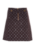 Louis Vuitton Monogram Mini Skirt, back view
