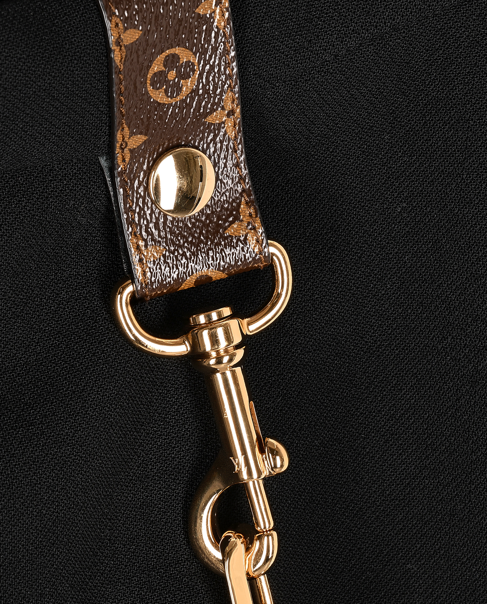 Louis Vuitton Chain Detail A-LIne Mini Skirt, &pound;695, Clothing, Black, Wool, Other view