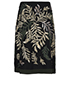 Louis Vuitton Applique Leaves Skirt, back view