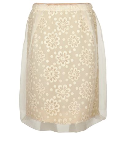 Louis Vuitton Organza Lace Skirt, front view