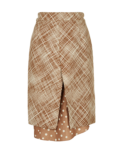 Marni A- Line Skirt Polka Dot Lining, front view