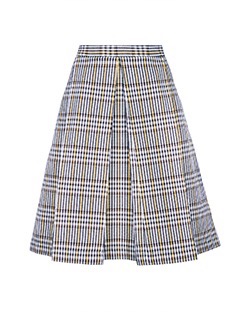 Marni Midi Skirt, Cotton, Black/White, 10