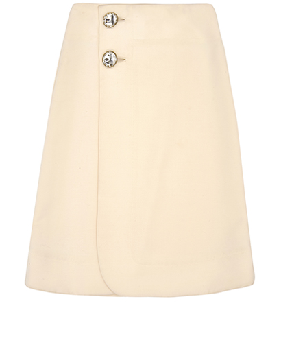 Marni Cut Crystal Button Skirt, front view