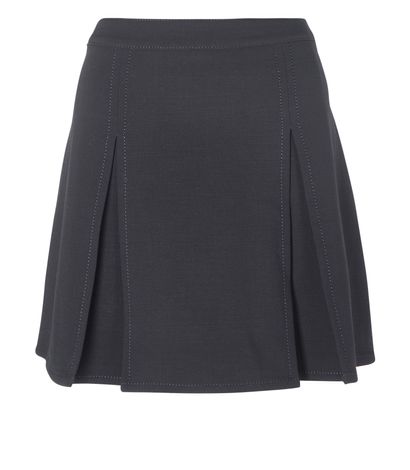 Marni Pleated Mini Skirt, &pound;50, Clothing, Black, Polyester Mix, Front view