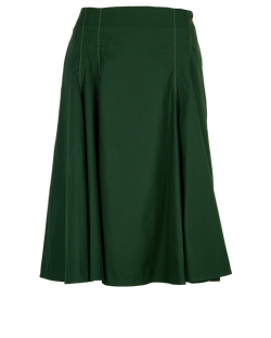 Marni Seam Detail Skirt, Cotton, Green, UK10, 3*