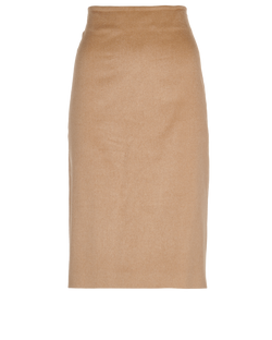 Max Mara Pencil Skirt, Camel Hair, Tan, UK14, 2*