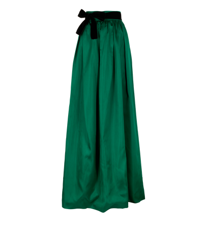 Max Mara Maxi Skirt, &pound;110, Clothing, Green, Silk, Front view