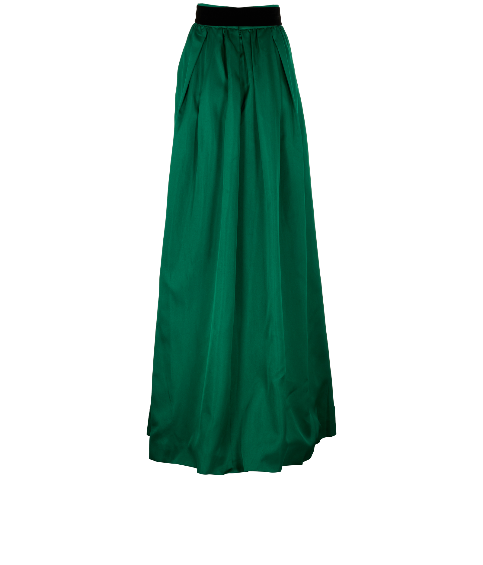 Max Mara Maxi Skirt, &pound;110, Clothing, Green, Silk, Back view