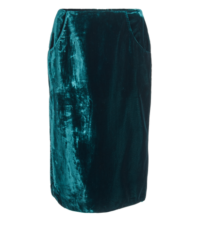 Alexander McQueen Vintage Velvet Skirt, front view