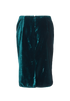 Alexander McQueen Vintage Velvet Skirt, back view
