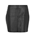 Hermes Leather Mini Skirt, front view