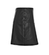 Hermes Leather Mini Skirt, side view