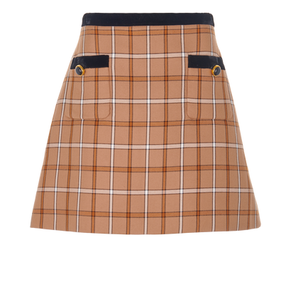 Miu Miu Check Mini Skirt, front view