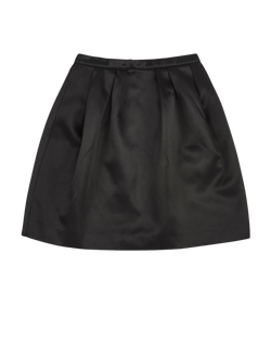 Miu Miu Pleated Mini Skirt, Nylon/ Silk, Black, UK 4, 3*