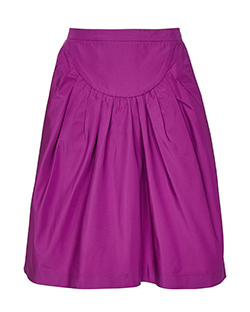 Miu Miu Gathered Skirt, Polyester, Purple, UK6