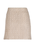 Miu Miu Matelasse Mini Skirt, £350, Clothing, Beige, Nylon, Back view
