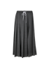 Miu Miu Studded Pleated Skirt, £220, Clothing, Grey, Wool, Front view