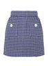 Miu Miu Houndstooth Mini Skirt, front view
