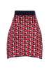 Miu Miu Logo Knitted Skirt, front view