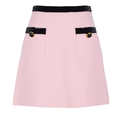 Miu Miu Front Pockets Mini Skirt, front view