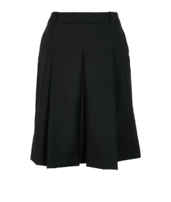 Miu Miu Pleated Skirt, Wool, Navy, UK6, 3*