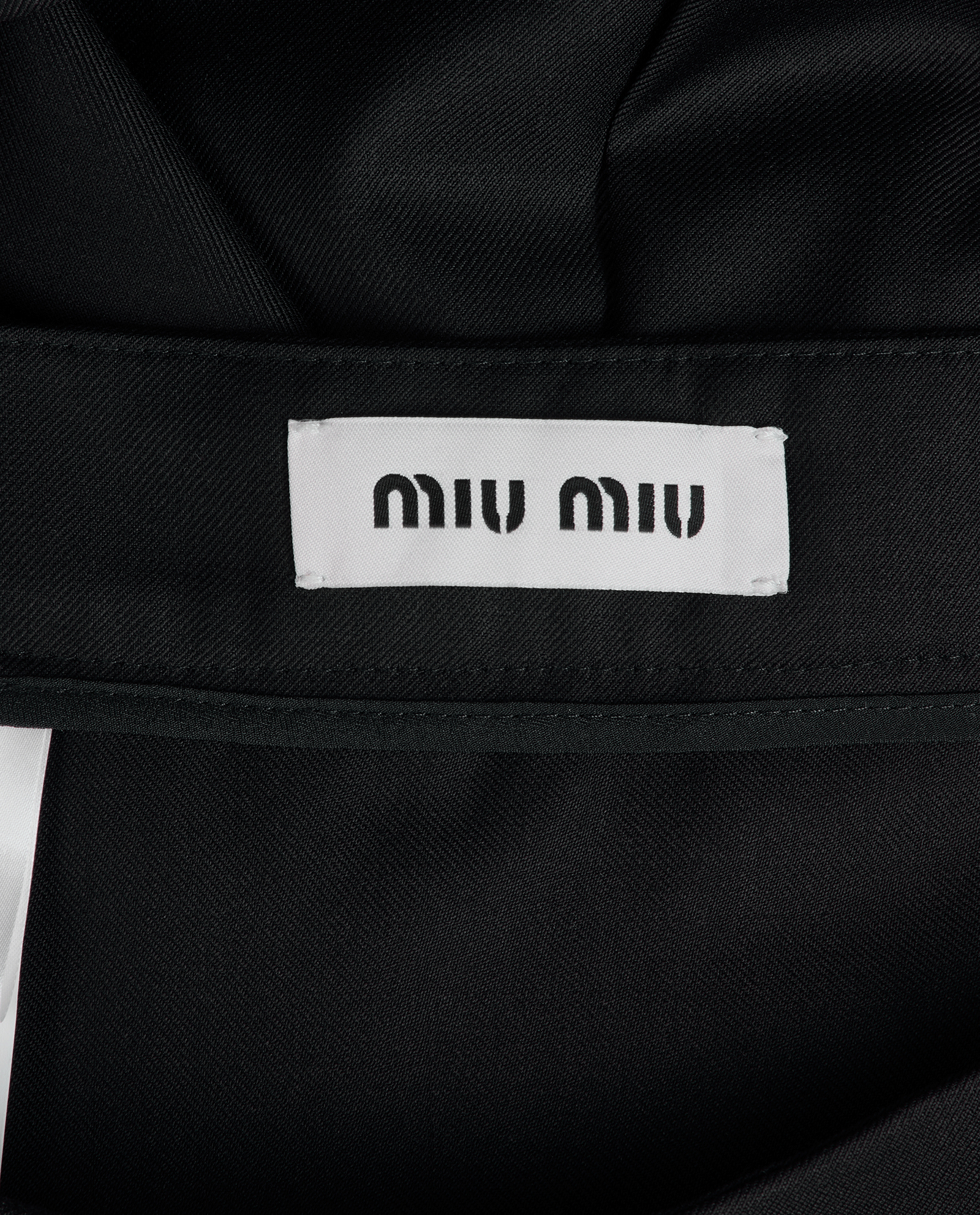 Miu Miu Pleated Skirt, &pound;230, Clothing, Navy, Wool, Other view