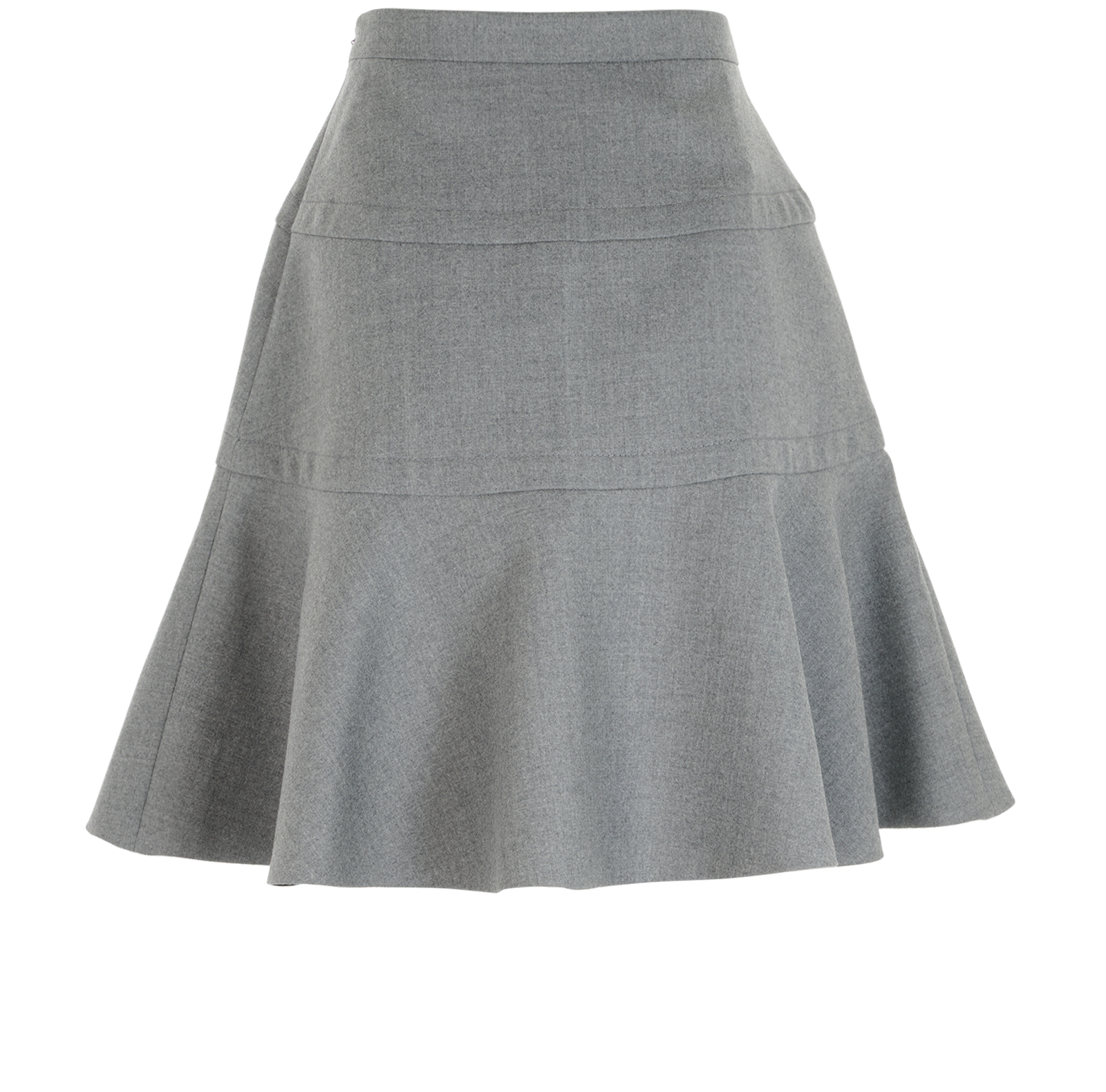 Miu Miu Skater Skirt, &pound;150, Clothing, Grey, Wool, Back view
