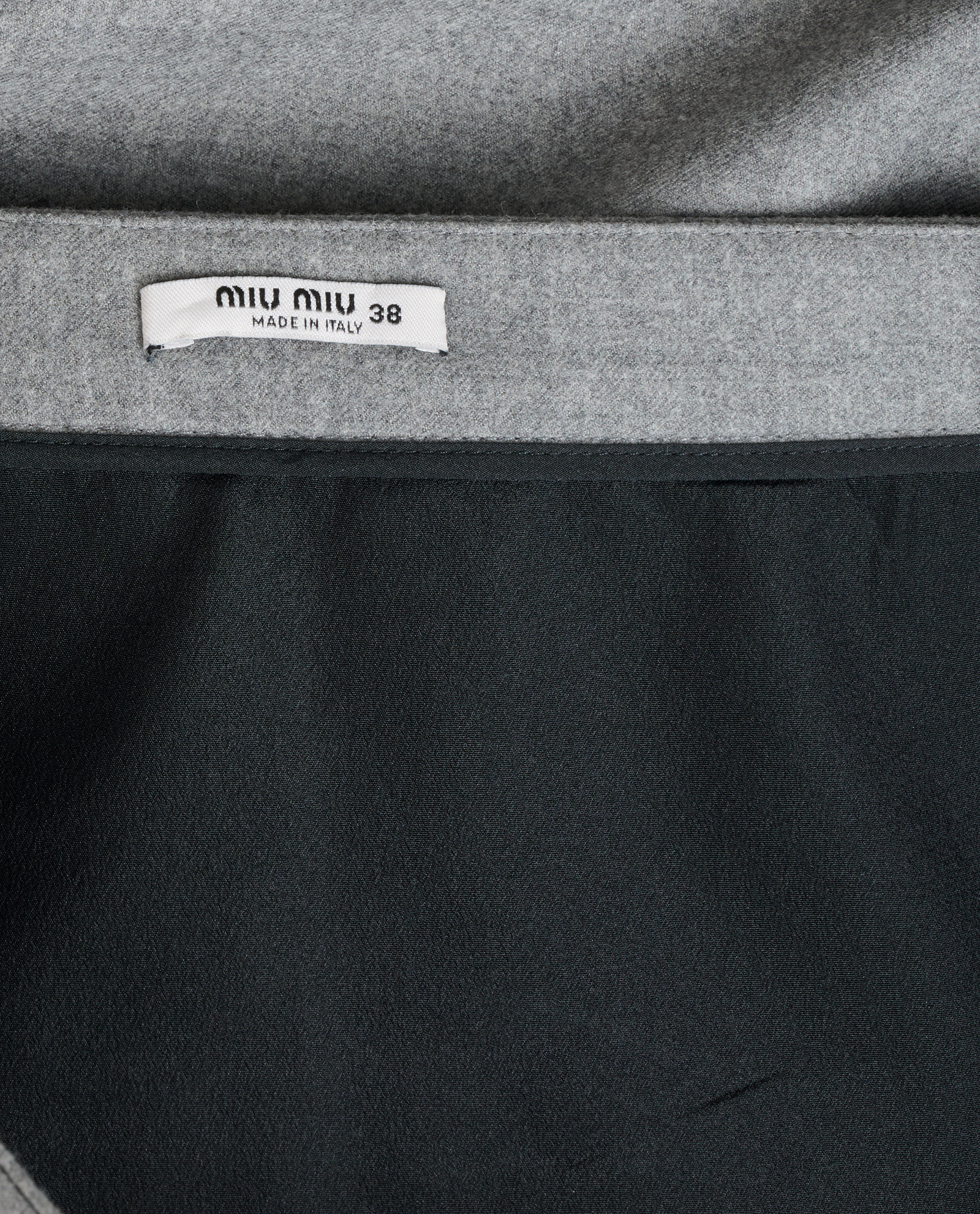 Miu Miu Skater Skirt, &pound;150, Clothing, Grey, Wool, Other view