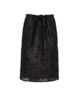 Maison Margiela Lace Overlay Skirt, Viscose, Black, UK 10