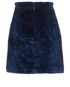 MSGM Crushed Velvet Mini Skirt, back view
