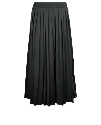Off-White Pleaded Maxi Skirt, front view