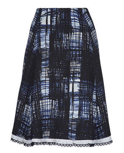Prada Plaid Printed Skirt, front view