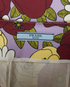 Prada Floral Print Skirt, £250, Clothing, Burgundy/Purple/Yellow, Cotton, Other view
