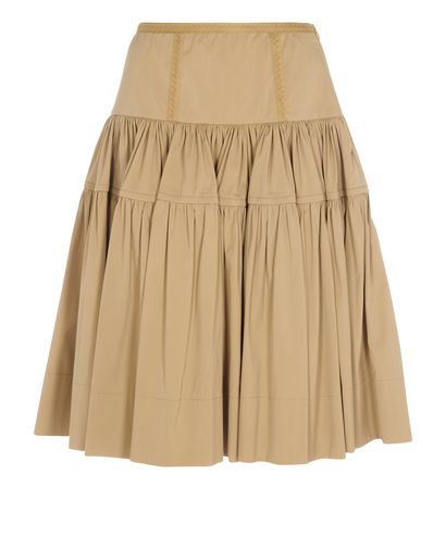 Prada Gathered Knee Length Skirt, front view