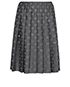 Prada Eyelet Pleated Skirt, front view
