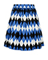 Prada Harlequin Skirt, back view