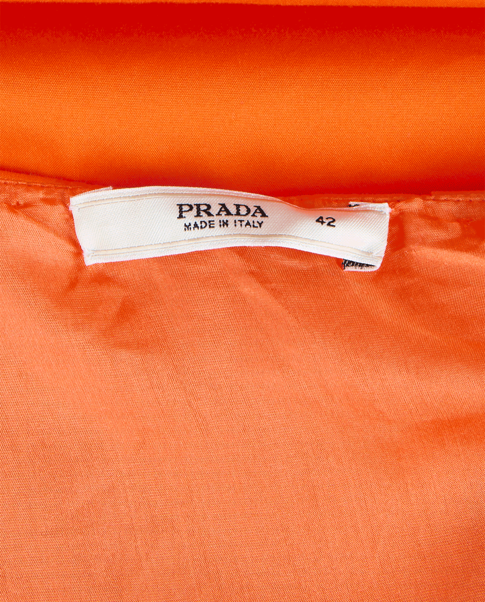 Prada Bubble Skirt, &pound;110, Clothing, Orange, Cotton, Other view