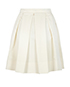 Prada Cream Pleated Skirt, back view